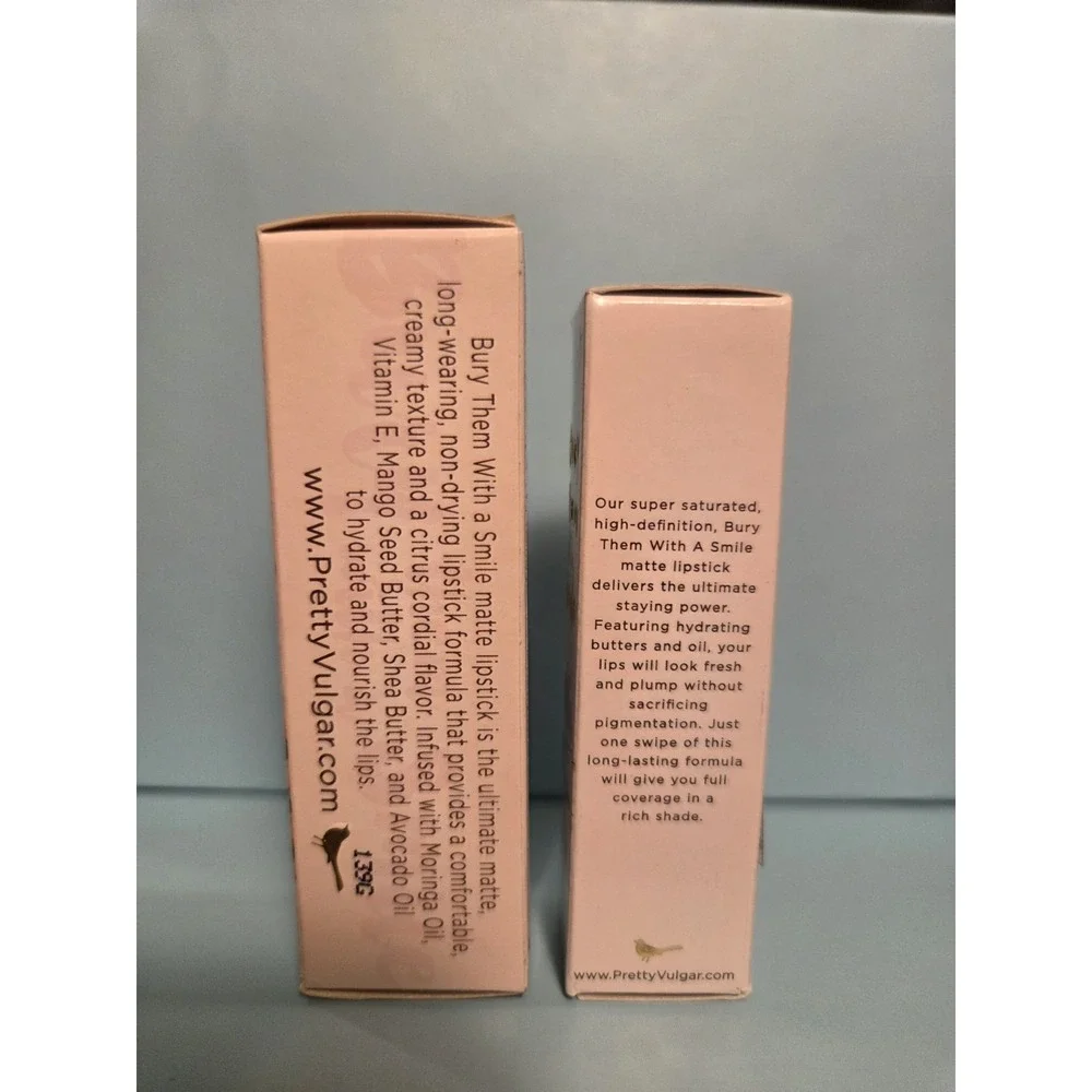 2 X Pretty Vulgar Bury Them With A Smile Matte Lipstick 10 Honest Truth NEW